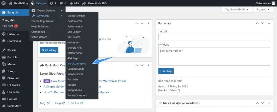 Tùy chỉnh WooCommerce với Flatsome